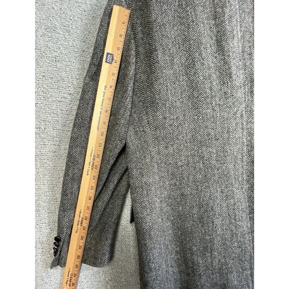 Harris Tweed Jacket Blazer Mens 43R Jos A Bank Quiet Luxury Old Money Heritage - Picture 14 of 16